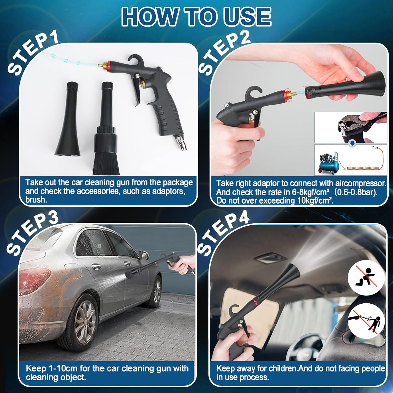 Tornado Cleaning , Dry Detailing Tools, Alloy Bearing Nozzlefor, Blasts Dirt and Dust Works with Air Compressor (Black) Tornado Cleaning , Dry Detailing Tools, Alloy Bearing Nozzlefor, Blasts Dirt and Dust Works with Air Compressor (Black)