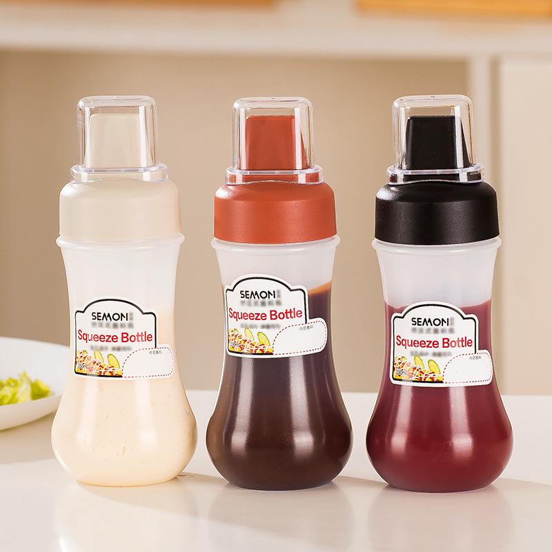1pcs Multipurpose Squeeze Sauce Bottles - Leakproof, Refillable Dispensers for Ketchup, Mustard, Dressings - Versatile Kitchen Tool for Condiments & Sauces