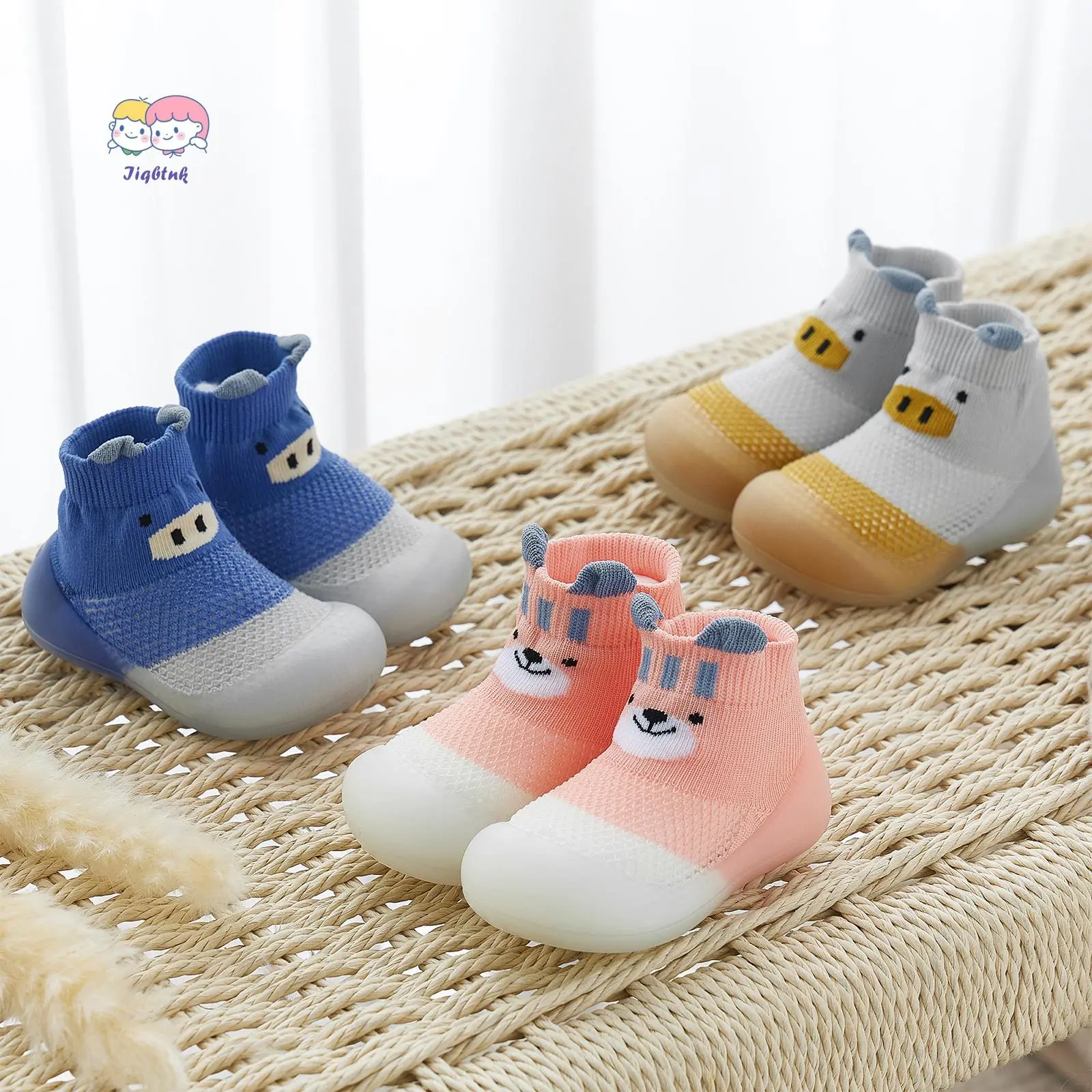 Baby Sock Shoes Infant Shoes Baby Slippers Newborn Crib Shoes Toddler Shoes for 6 9 12 24 36months Baby Boys Girls Shoes Indoor Outdoor Adorable Walking Shoes Lightweight Breathable little