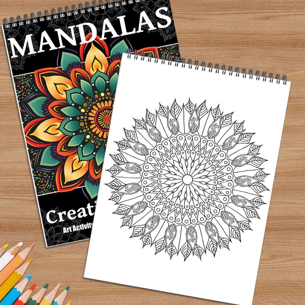 Regular Mandala Theme Coloring Painting, Diy Decorative Painting, Delicate Closed-loop Design Pattern Layered From The Inside To The Outside, Perfect Gift