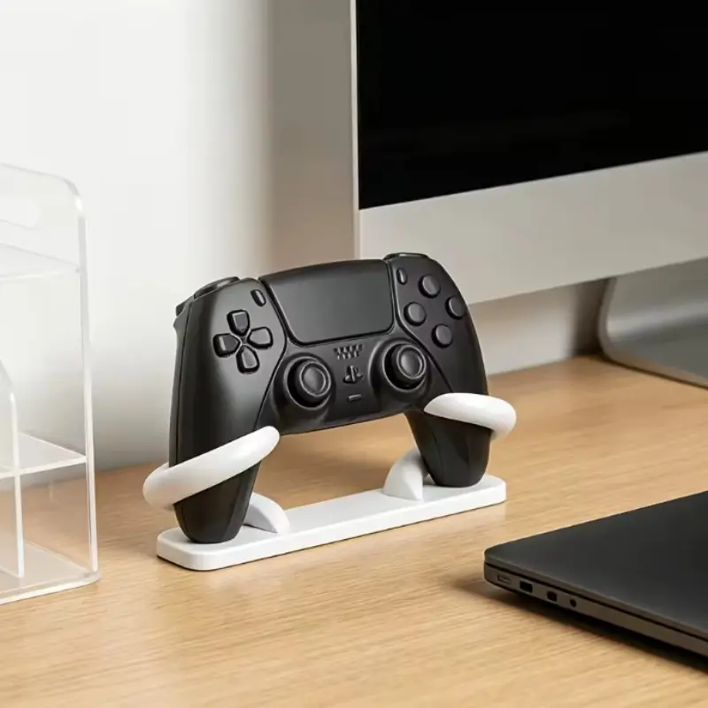 3D Printed Game Controller Stand, Stable Non-Slip Base, Compatible with Ps5, Ps4, Xbox One, Dualsense, Desktop Storage Accessory, Controller Holder, Gaming Console Accessories