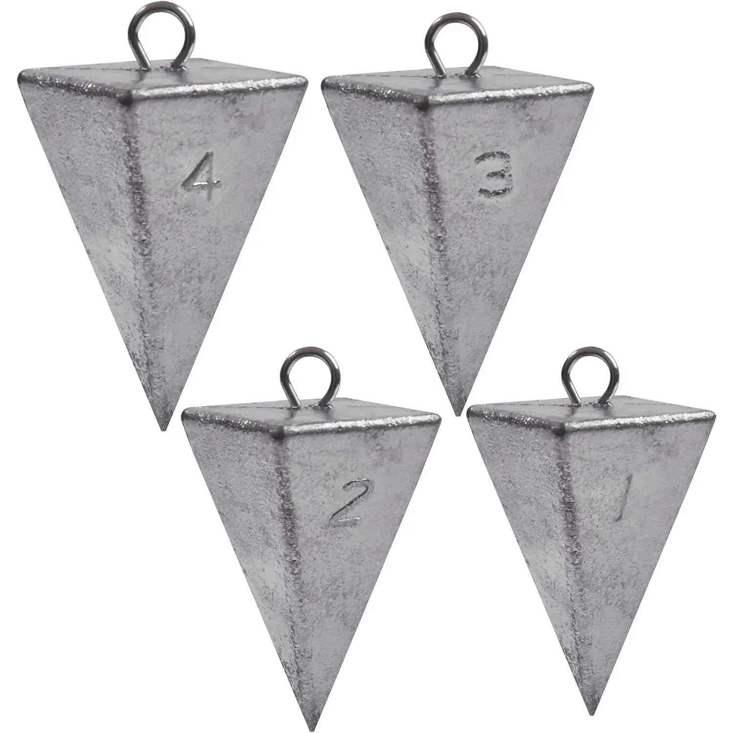 Fishing Weights Saltwater Pyramid Weights for Surf Fishing Gear Tackle 1oz 2oz 3oz 4oz 5oz 6oz 8oz