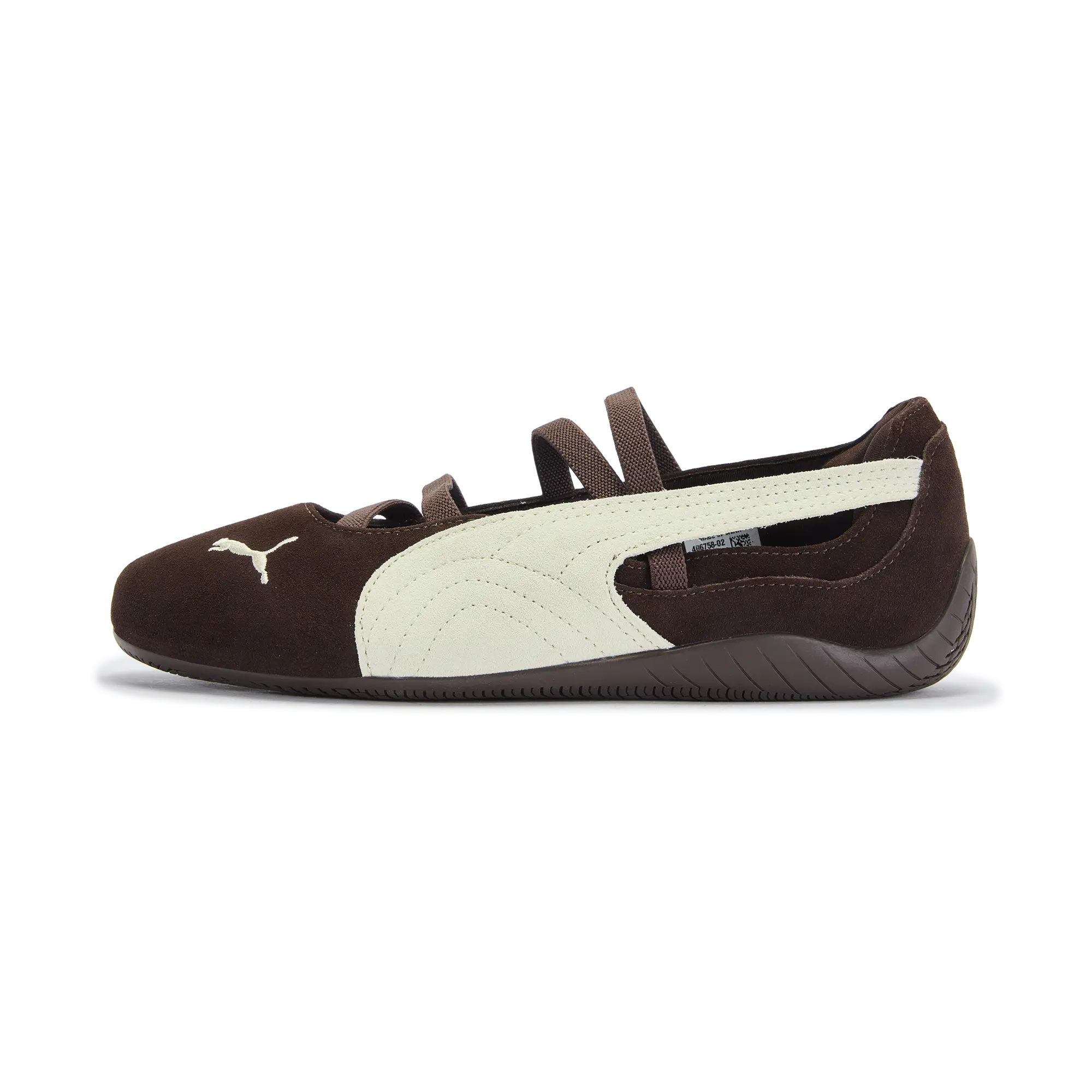 PUMA Speedcat Ballet Shoes for Women – Comfortable, Soft, Sweet-Cool, Perforated, Low-Top Casual Sneakers in Brown Verifiable, with credentials and supporting global authentication
