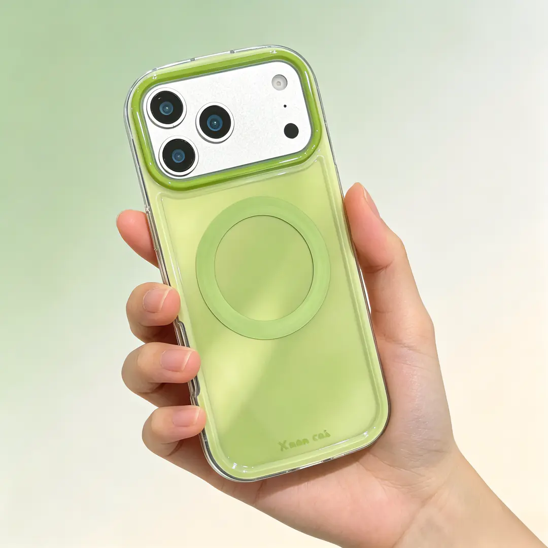Gradient Magnetic Snap Phone Case - Silicone Shell, High-End Trendy Cover for iPhone Series, Multi-Model Compatible with iPhone 17 Pro Max, 16 Pro Max, 15, 14, 13