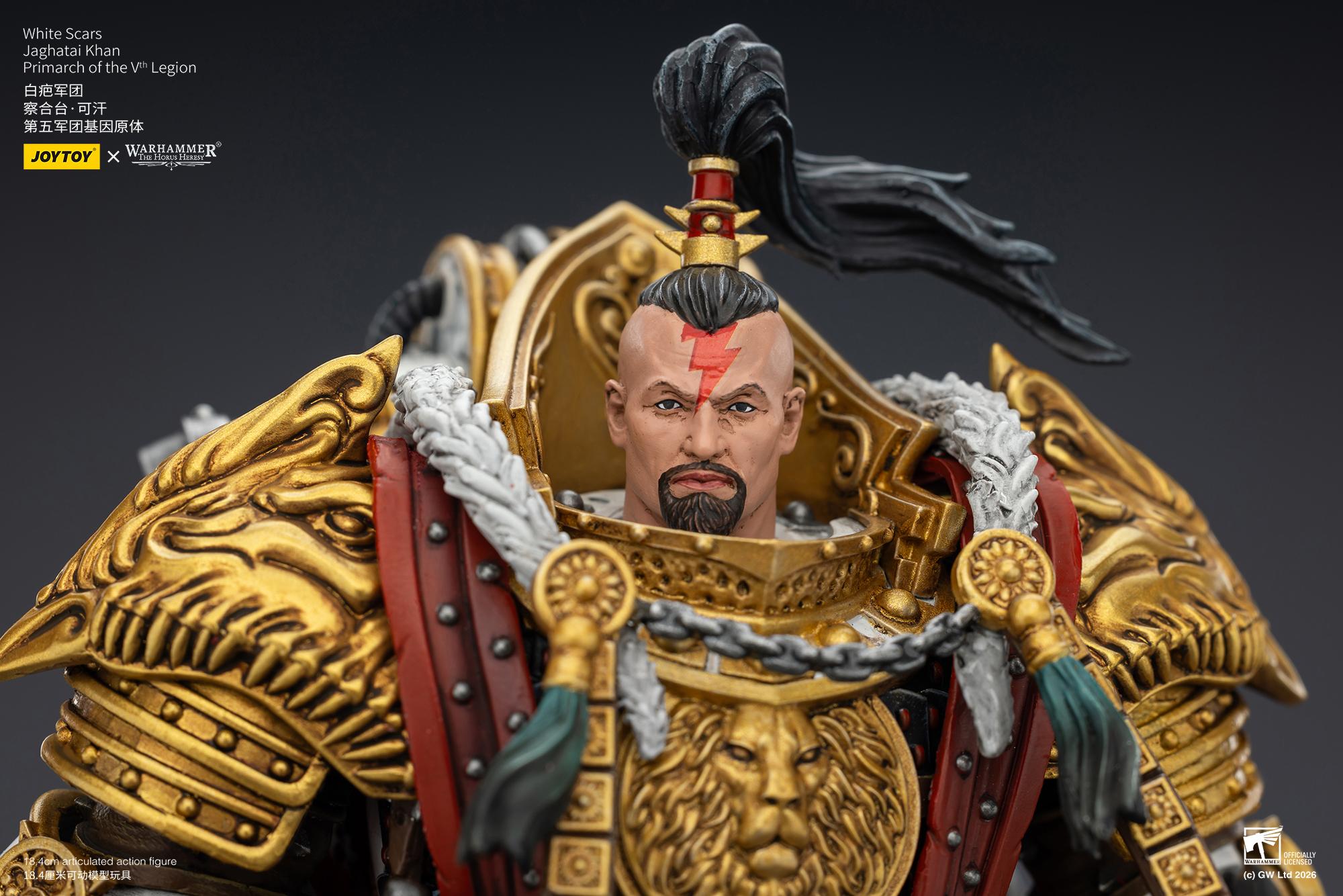 JOYTOY Warhammer "The Horus Heresy" White Scars Jaghatai Khan Primarch of the Vth Legion outdoorfun