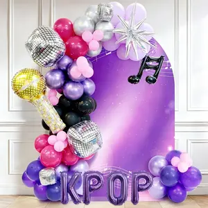 Music Theme Balloon Set, Disco Balloons and Birthday Party Note Balloons, Ball Decorations, Disco Party Decorations, Balloon Party Supplies