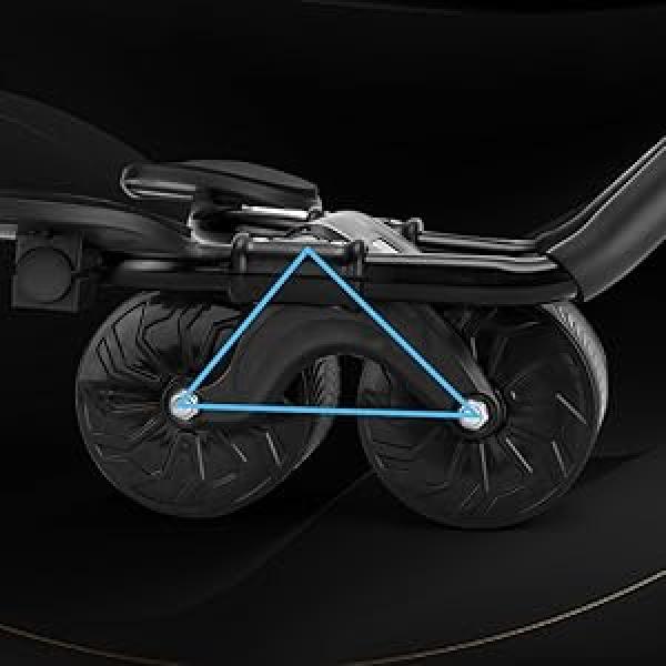 Elbow Support Automatic Rebound Abdominal Wheel,Ab Roller for Abdominal Exercise Machine,Dolly Core Strengthening Trainer Fitness Belly Training Ab Roller