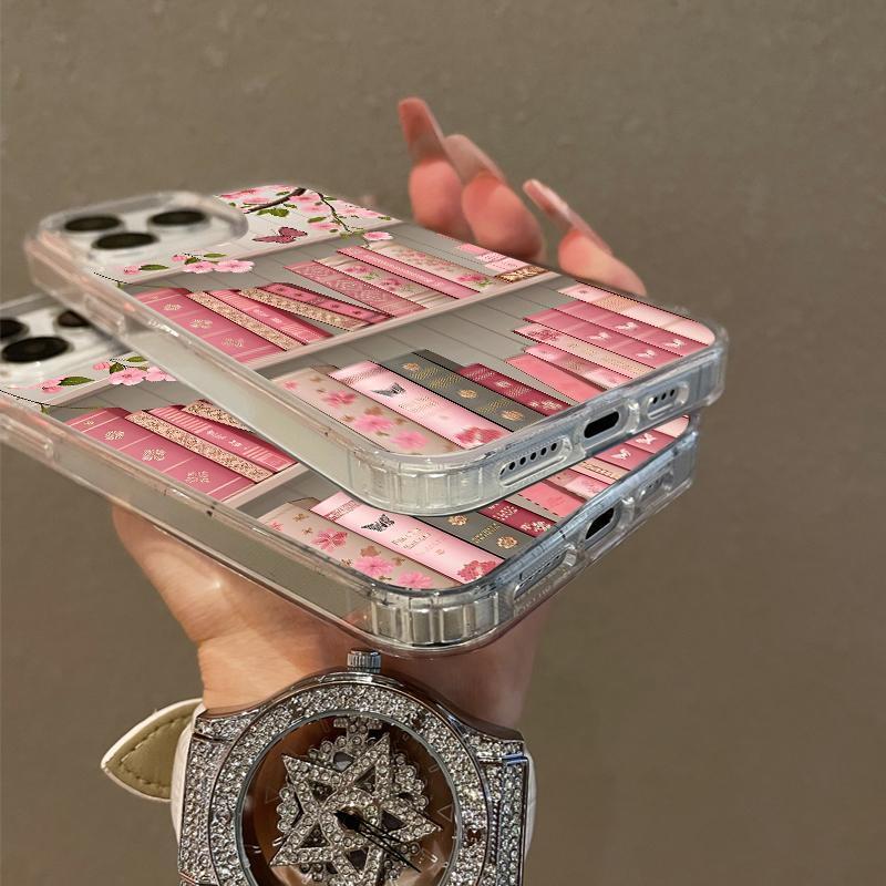 DarlingCase Soft Girl Magnetic Case for iPhone11/12/13/14/15/16/17/promax, Blossom Bookshelf Lightweight, Drop-Proof, Perfect for Teen Girls