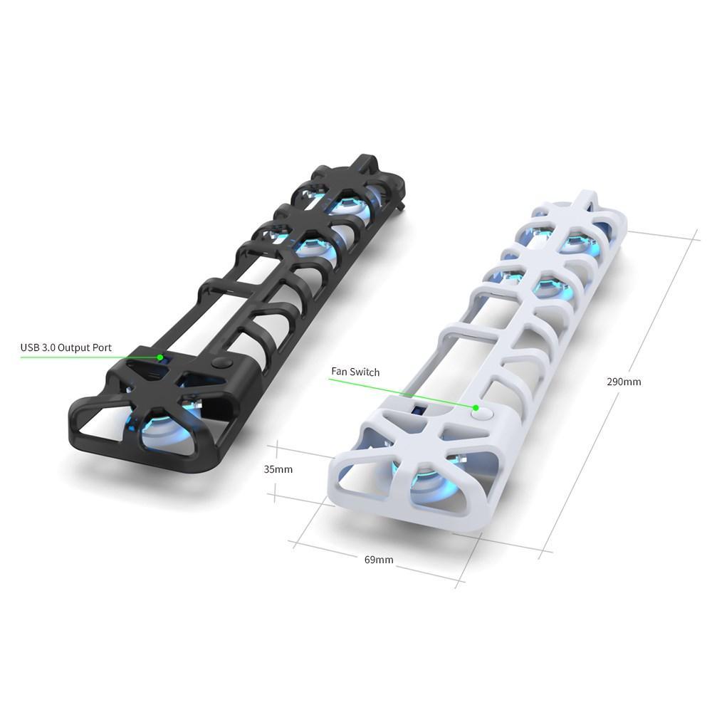USB Cooling Stand for PS5 Slim, USB Powered Cooling Stand with LED Light, Quiet Cooling Fan, Console Accessories for PS5 Slim