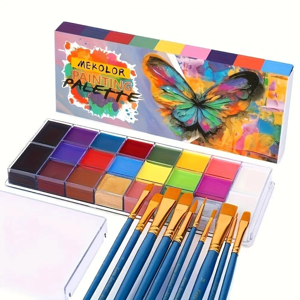 20 Color Butterfly Nail Polish Palette with Brush, Easy-To-Use Long-Lasting Manicure Art Kit, Diy Manicure, Perfect for Creative Nail Designs, Unique Designs, Artistic Touch