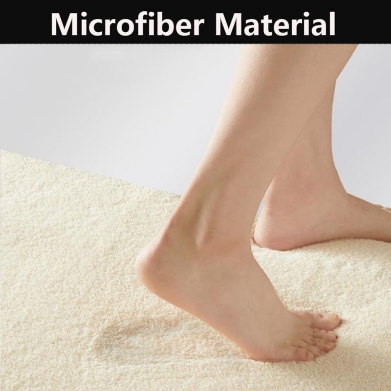 VIKAMA Black And White Faux Cashmere Round Floor Mat Soft Machine Washable Living Room Bedroom Decoration Stylish Home Accents