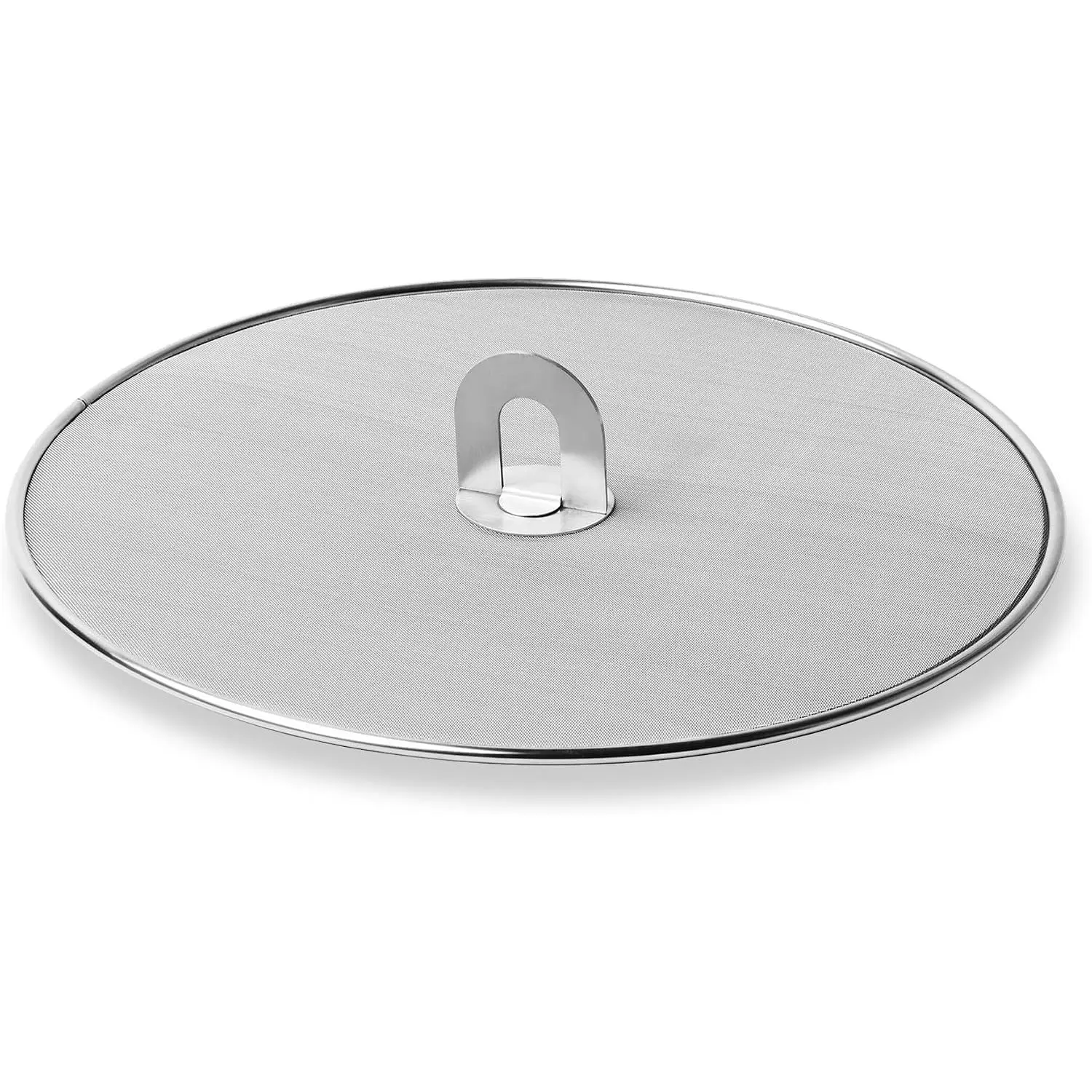 Splatter Screen for Kitchen, Stainless Steel Fine Mesh Splatter Screen for Frying Pan, 11.5”  Splatter Guard with Fold Flat Knob