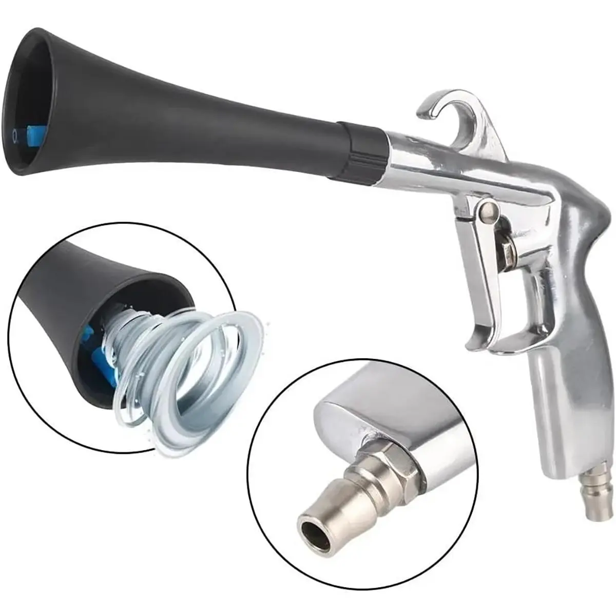 Car Dry Cleaning Gun, Dry Cleaning Gun,Car Air Blow Gun,Car Cleaning Gun Quickly Removes Surface Dirt and Dust Vortex Cleaning Gun for Car Interior, Powerful Air Blow Out Tool for Car Dryer