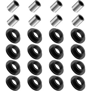 24pcs Front & Rear Shock Bushing Sleeve Kit 0604-310 0403-028, Shock Bushing 16pcs & Bearing Sleeve 8pcs Kits Fit For for Arctic Cat 250 300 375 400 500 650 700 Bearcat 454