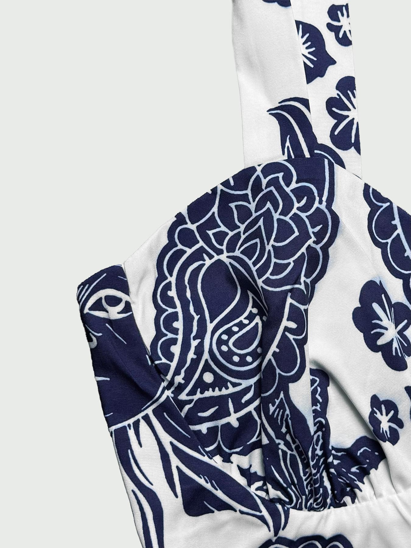 Women's Boho Style Floral Print Sleeveless Top & Belted Straight-Leg Pants Set, Casual Summer Outfit for Vacation