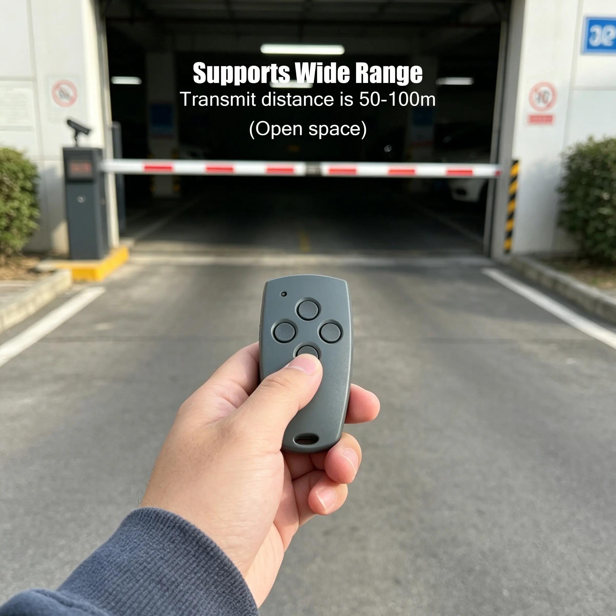 2pcs 4-Button Digital D304 433mhz Garage Door Remote Control, Four-Key Roller Shutter Remote, Easy Copy Function, Reliable Operation, Open Space