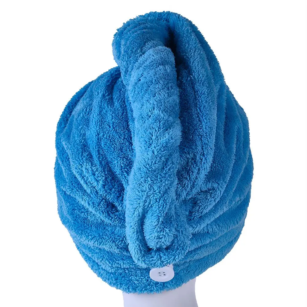 Microfiber Quick Drying Hair Towel Wrap - Super Absorbent Drastically  Hair Drying Time