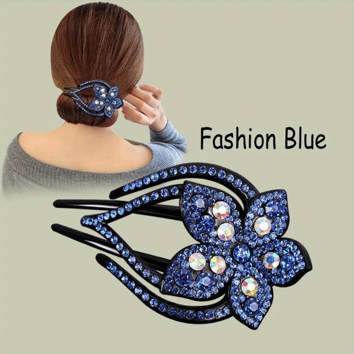 4pcs Korean style heart-shaped ponytail flower duckbill hair clip, suitable for Women's daily gatherings, banquets, festivals, parties, wearing as a gift and an affordable choice