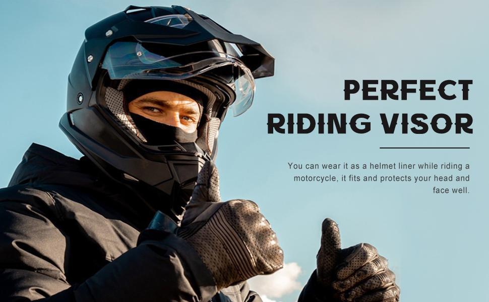 Balaclava Ski Mask Full Face, UV & Wind Protection Face Mask for Summer Hot Weather, Breathable & Lightweight Balaclava Face Mask Cycling Motorcycle for Men Women (Light Blue)