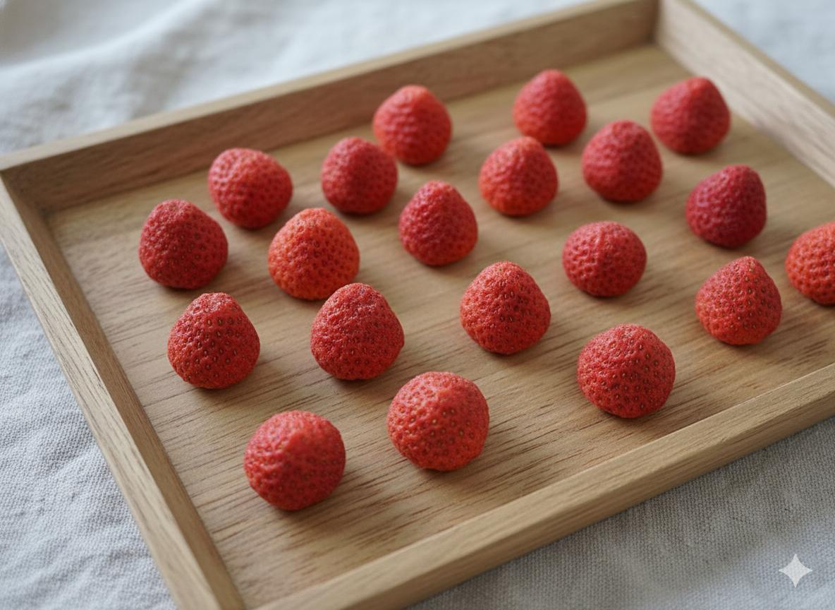Freeze Dried Strawberries, 25g x 6 Packs, Crispy Natural Fruit Snacks, No Added Sugar, Gluten-Free, Non-GMO, Perfect for Travel & On-the-Go