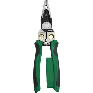 A Man's Tools 2026 Upgraded 8-in-1 Multi-Function Wire Stripper, 9 Inch Electrician Wire Stripping Pliers with Voltage Tester, Cutter and Crimping Tool, Heavy Duty Electrical Hand Tool for Home and Professional Use