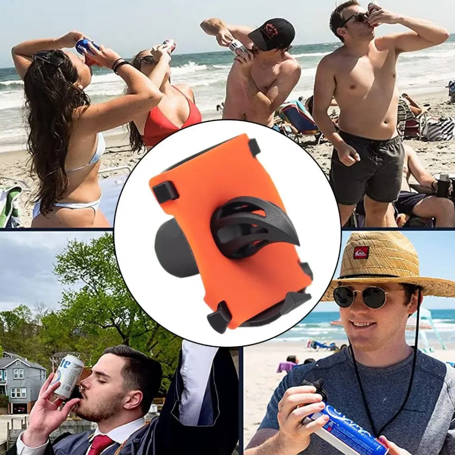 1pc Portable Can Shotgun Tool, Fast Soda Beverage Can Puncher, Mini Pocket Drink Opener for BBQ, Beach, Camping, Pool Party Gift