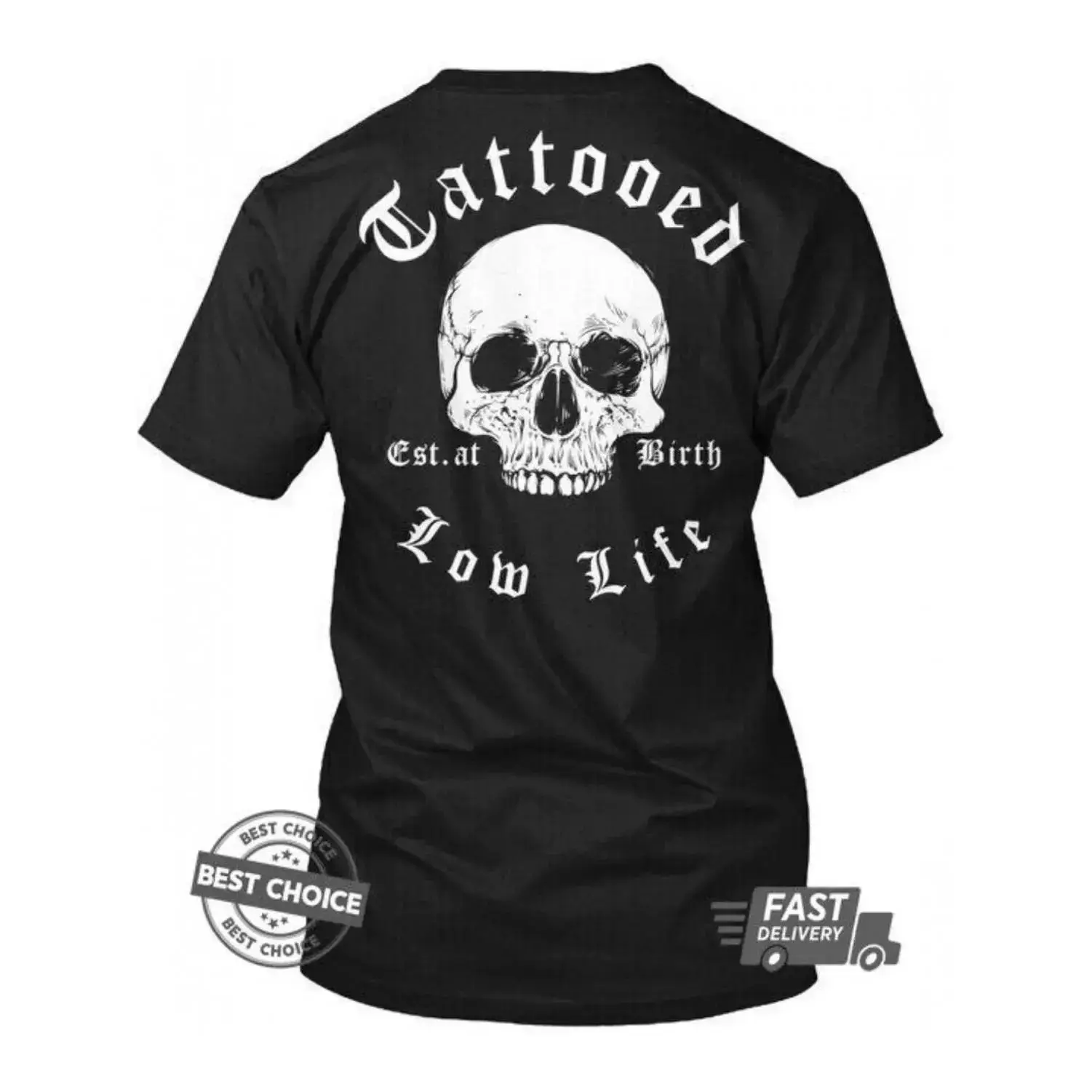 Unisex Tattooed Lifestyle Sports Top - Whimsical Print, Available in Sizes S to 3XL (Sports & Outdoor Clothing)