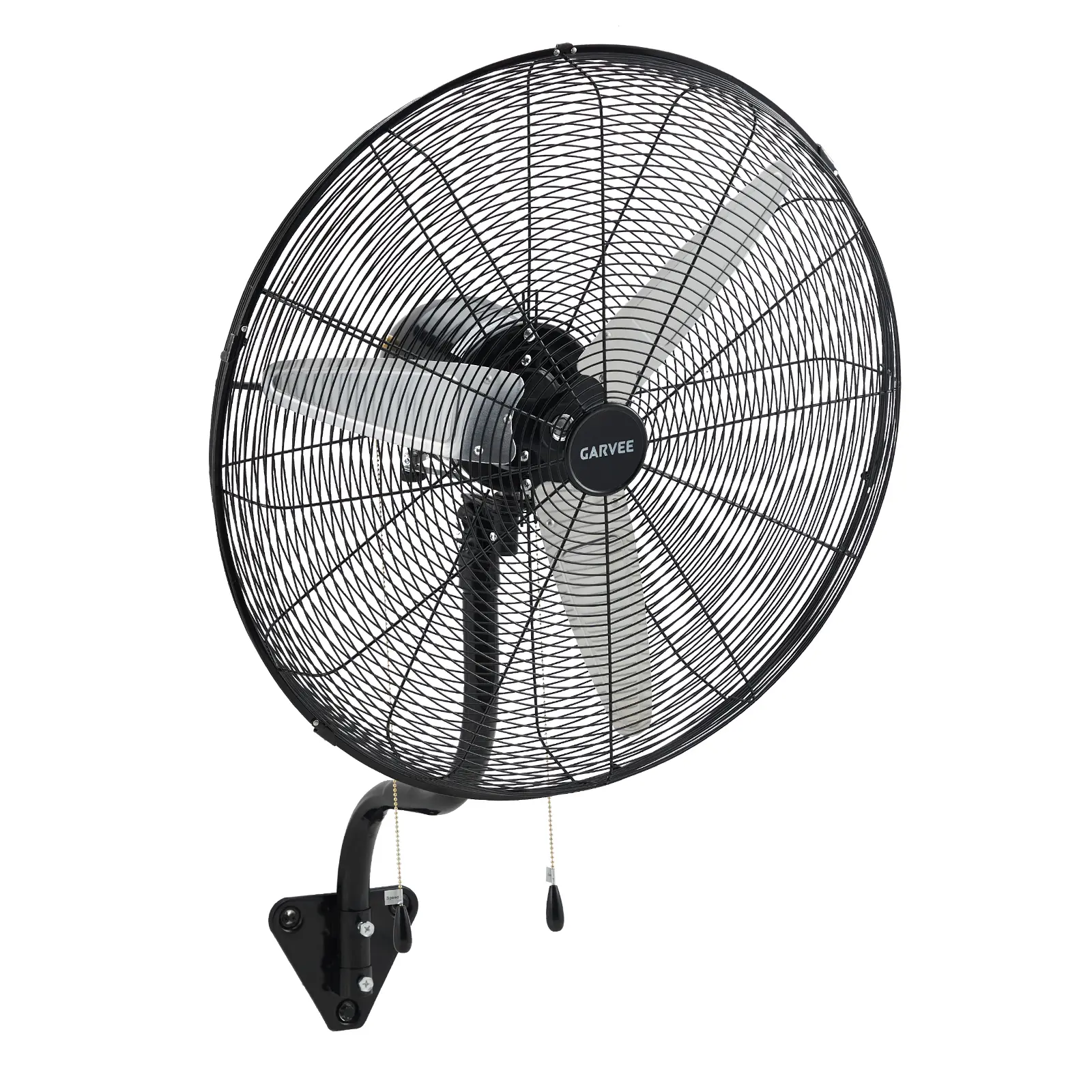 26/30 Inch High Speed Wall Mount Industrial Oscillating Fan, 6000CFM Heavy Duty Cooling Fan with Dual Pull Cord 3 Speed Control, Powerful Air Circulation Fan for Garage Workshop Patio Commercial Use Model FB-30