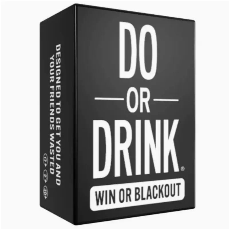 Do or Drink Drinking Party Card Game, Intellectual Board Game, Fun Social Game, Perfect for Gatherings, Engaging Gameplay, Drinking Board Games