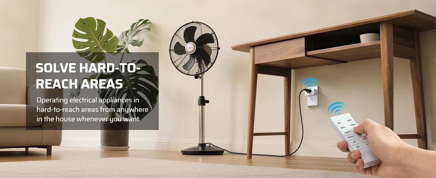 F-PSP02 Wireless Remote Control Outlet with Timer, Indoor Remote Timer Outlet, No Interference No Wiring, 15A/1875W 100FT RF Range, Countdown Light Switch for Lamp, Fan, Christmas Decor, FCC Listed F-PSP02 Wireless Remote Control Outlet with Timer, Indoor Remote Timer Outlet, No Interference No Wiring, 15A/1875W 100FT RF Range, Countdown Light Switch for Lamp, Fan, Christmas Decor, FCC Listed