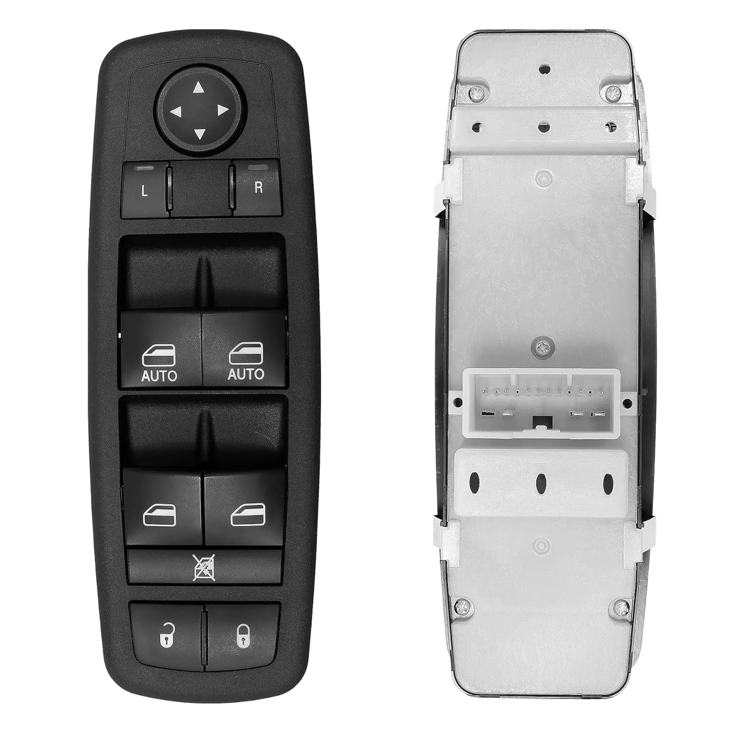 Master Power Window Switch| 3 PINS + 8 PINS Check Required| Replacement for 2011 – 2014 Dodge Durango, Jeep Grand Cherokee| Replaces# 68086693AC 68086693AD