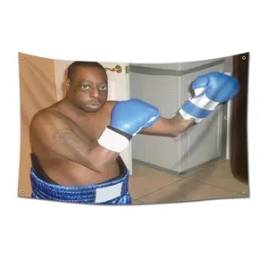 Funny Boxer Dorm Hanging Cloth, Yard Flag, Perfect for Adding Humor to Your Living Space, Durable and Easy to Hang Decorative Item