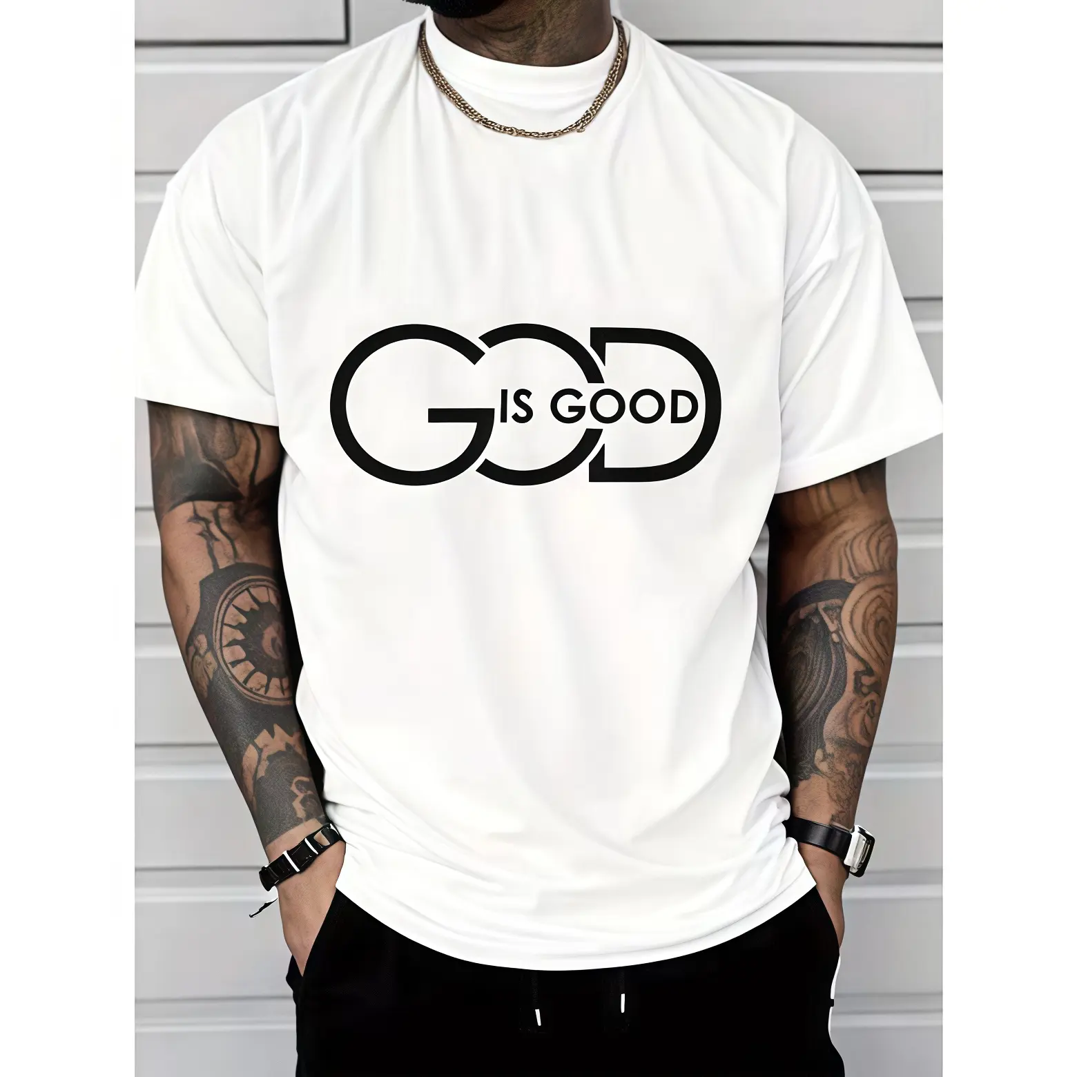 "God is Good" Faith-Based Graphic T-Shirt |   Christian Streetwear Short Sleeve Tee for Men & Women