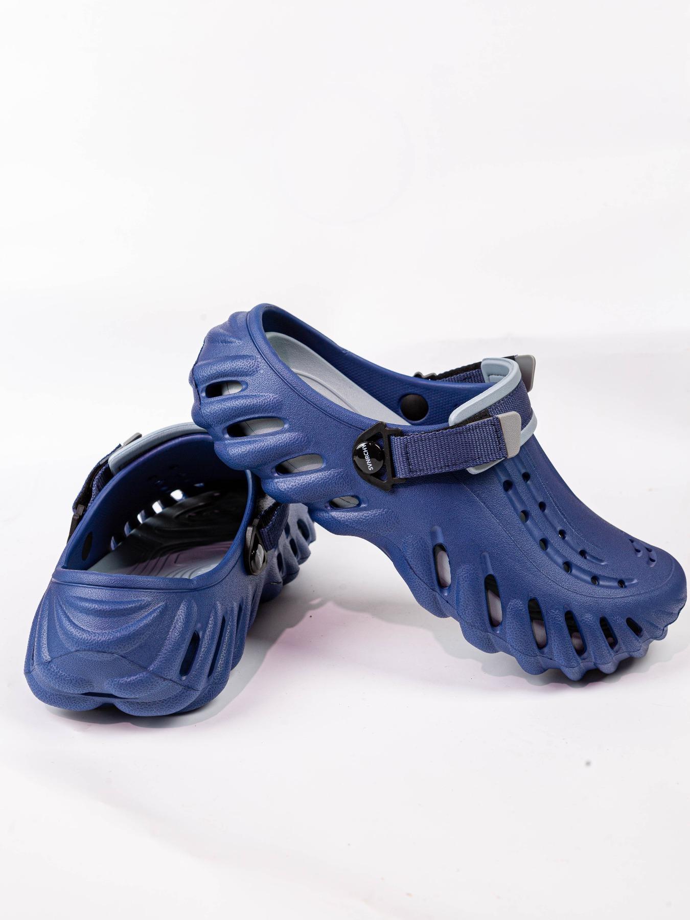 Men's Sporty Breathable Quick Drying Hollow Out Design, Casual Comfortable Non-slip Sandals for Beach, Fashionable Shoes for Outdoor, Boy, Caged Clogs