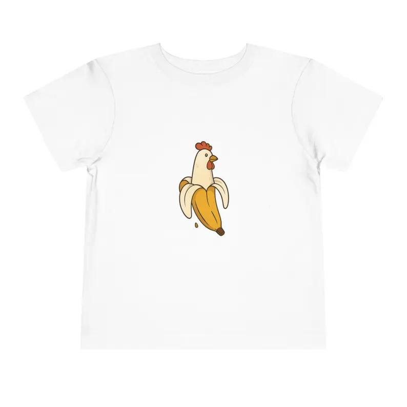 Chicken Banana Funny Graphic Tee, Cute T-Shirt, Unisex, Comfortable, All‑Season Wear