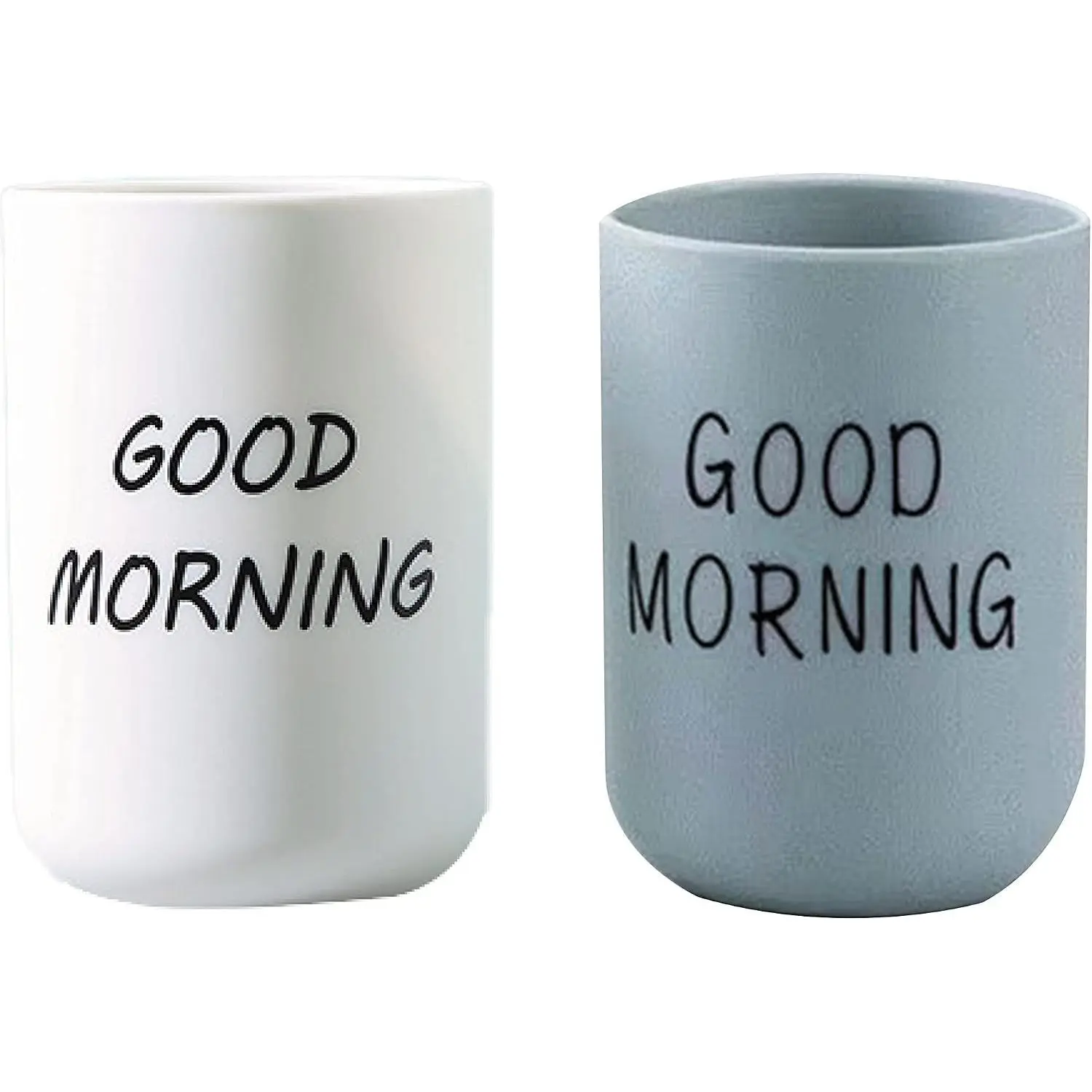 Bathroom Tumblers Cups 2pcs,Toothbrush Holders,Drinking Cups,Large Capacity 330ML Bathroom Mouthwash Brushing Teeth Storage Cup,Water Cups Reusable,Frosted Mug