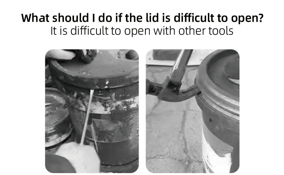 1PCS/2PCS Paint Can Opener Tool Bucket Can Opener Tool with Lid Opener Wrench Lid Removal Tool Bucket Lid Manual Opener Tool Suitable for Home Industry Portable Multi-function Adjustable Wrench