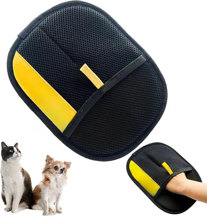 Electrostatic Pet Hair Removal Gloves, Reusable Cat & Dog Hair Remover for Couch, Furniture, Carpet, Car Seat, Upgraded Animal Fur Removal Tool, Cat Grooming Gloves