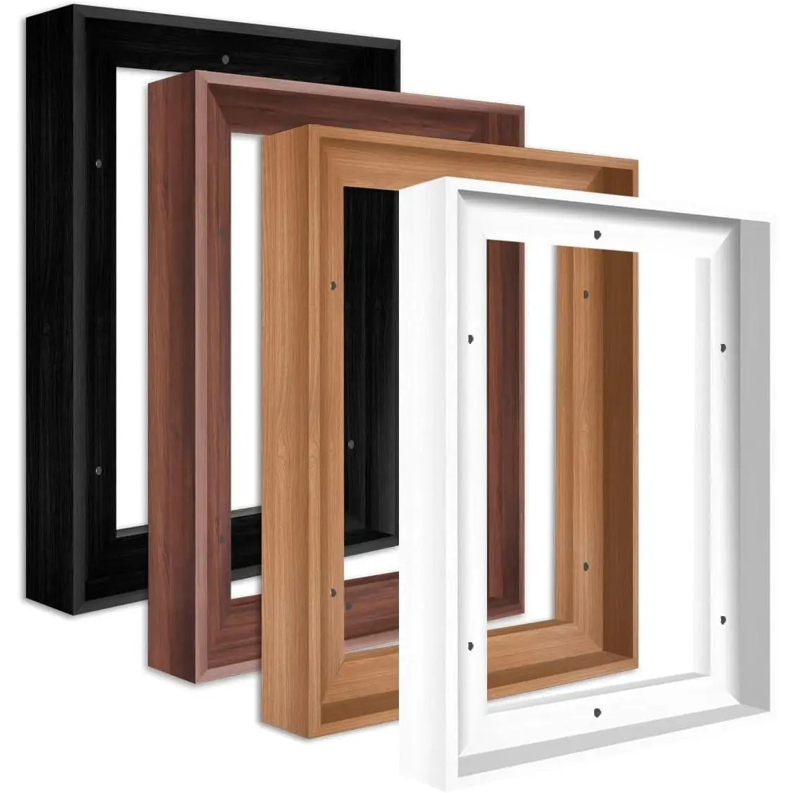 12x16 Inch Black Floater Frame for 1-1.25" Deep Canvas