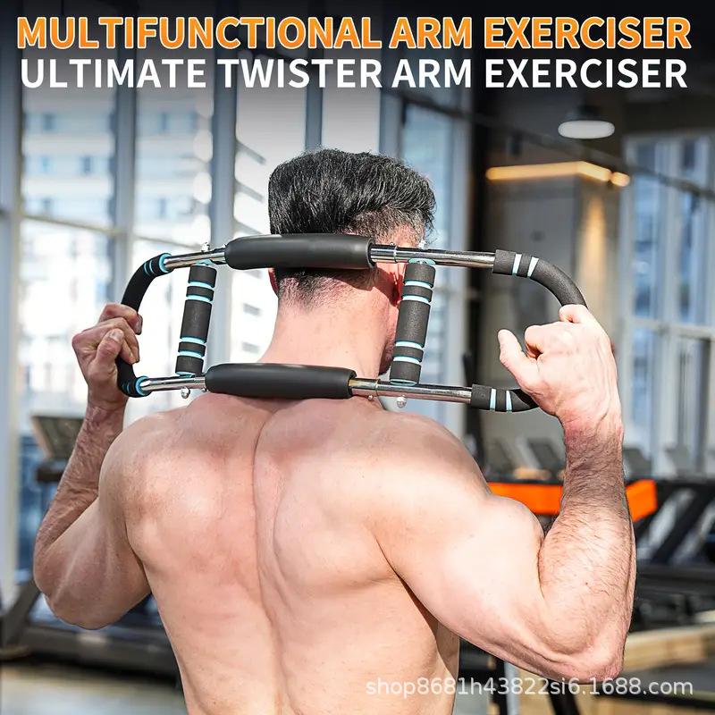 U-Shaped Stretch Arm Strength Trainer, Adjustable Indoor Exercise Fitness Resistance Device, Three-Hole Home Use