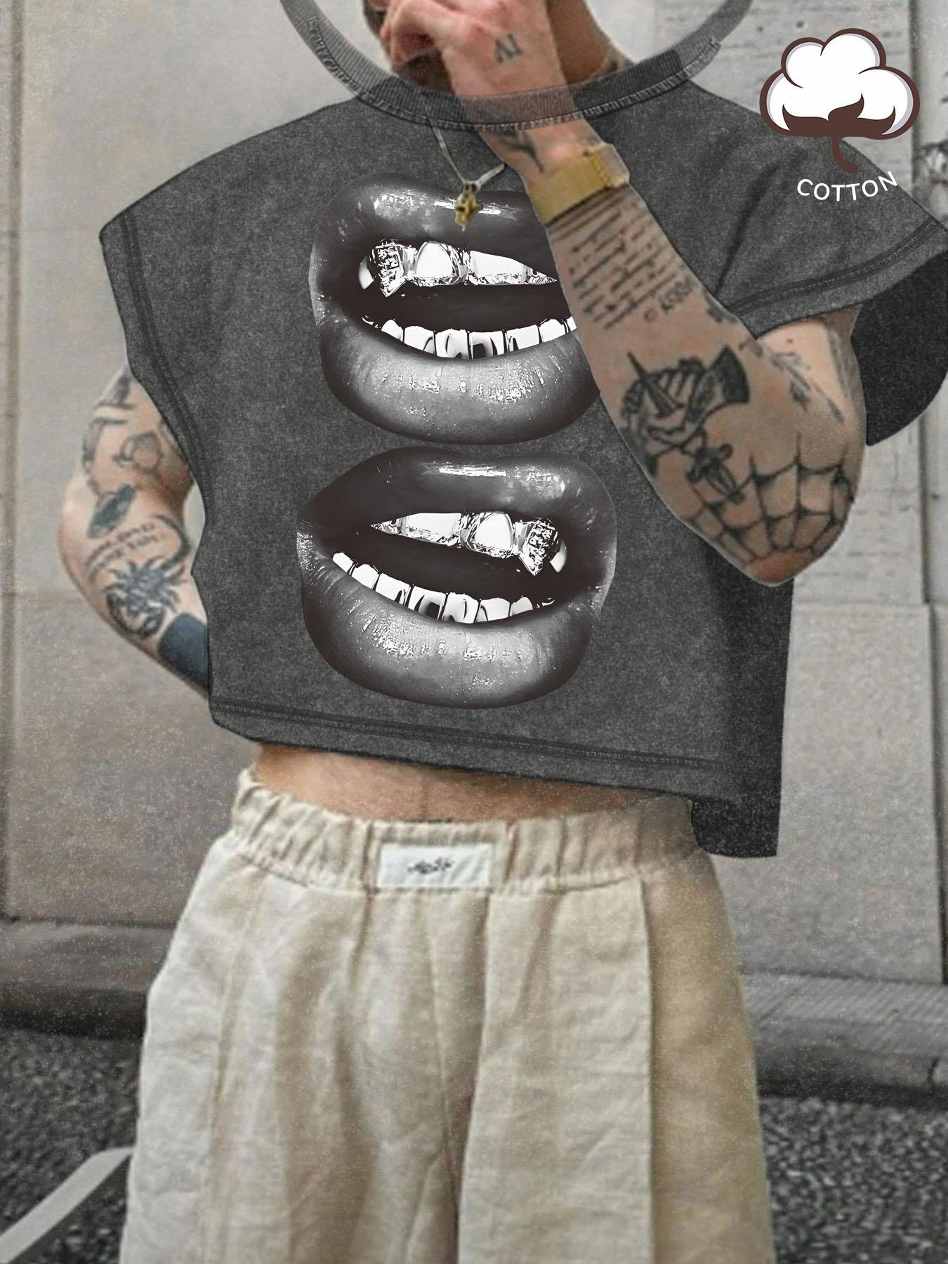 Men's Basic Solid Color Crop Tank Top, Regular Fit Casual Sleeveless Round Neck Top for Summer, Fashion Men's Clothes for Daily Wear