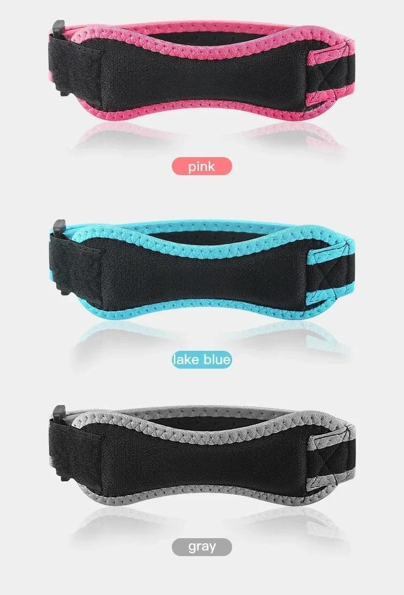 1 Piece Knee Patellar Tendon Knee Support Strape Brace Adjustable Shock Absorption Compression Knee Pad Sleeve for Basketball