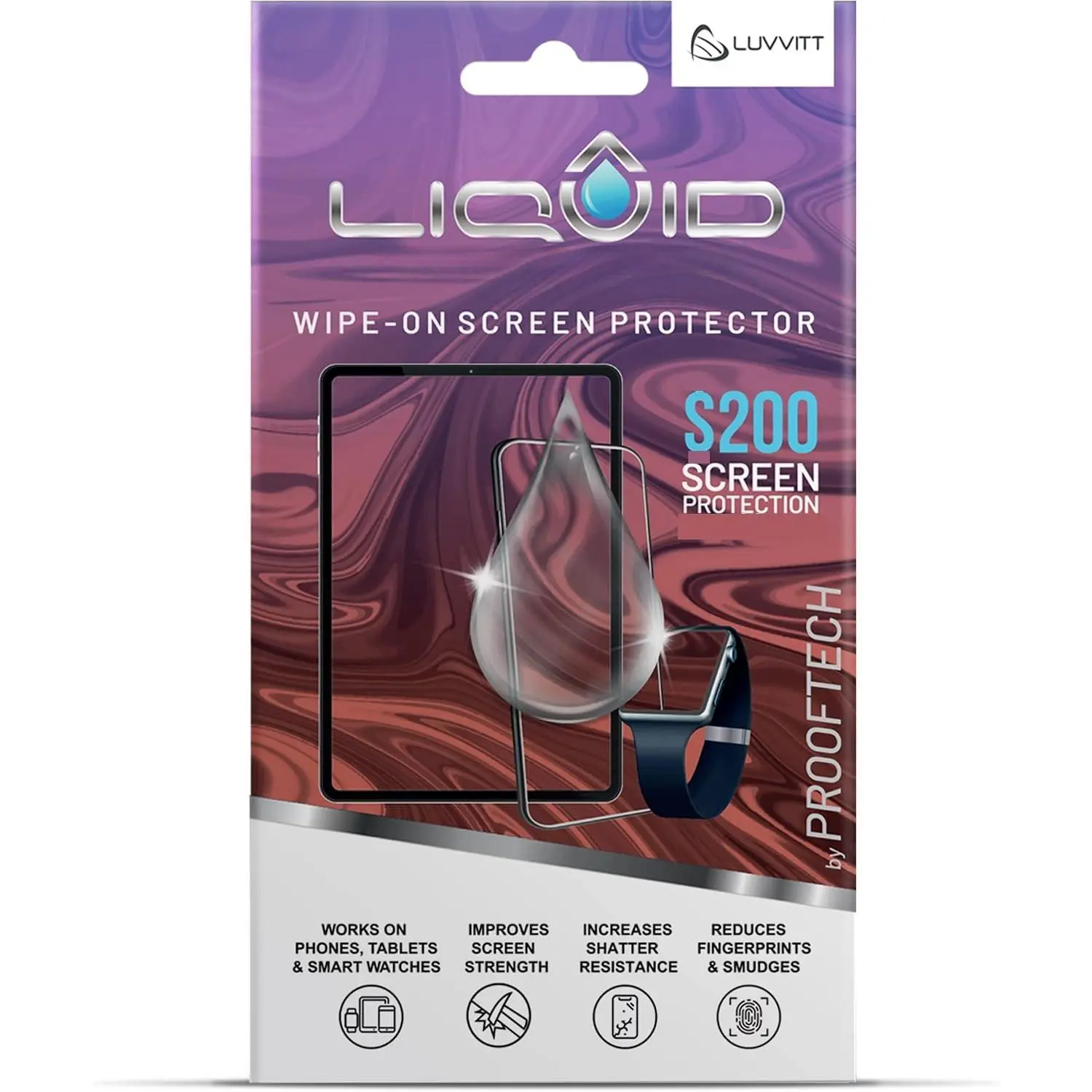Glass Screen Protector With $200 Coverage | Wipe  Shatter and Scratch Resistant Nano Protection for  Phones Tablets and  Watches -