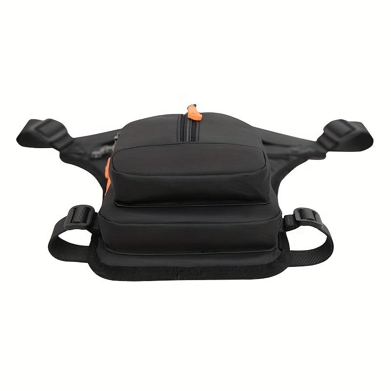 Men's Multi-Functional Zipper Fanny Pack, Adjustable Motorcycle Leg Bag for Outdoor Cycling, Trendy Casual Waist Crossbody Pack with Multi Pockets, Versatile Drop Leg Pouch for Delivery and Sports