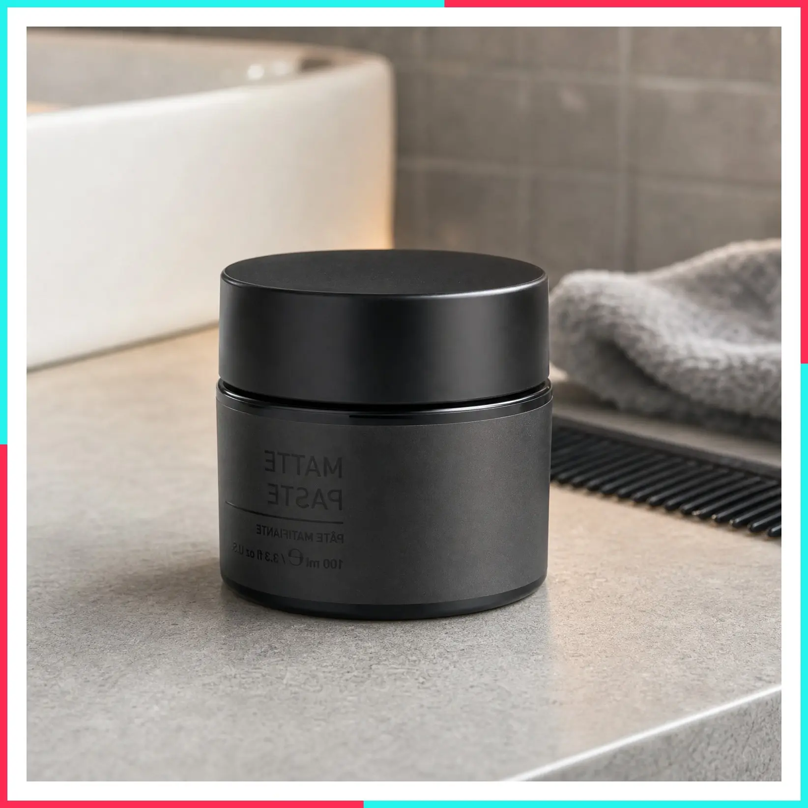 All-Day Strong Hold Matte Hair Paste for Men | High Volume, Non-Greasy Texture Clay | 3.38 oz | Ideal for Dry & Damp Hair | Men's Styling