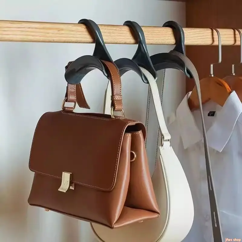 6 Pack 2026 New Japanese Arched Storage Rack Bag Hook Organizer for Entryway Closet with Thickened Sturdy Construction Anti-Crease Design for Purses Scarves Hats Jewelry Display Space Saving Home Decor US Design