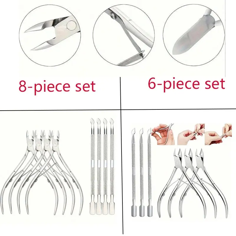 Professional Nail Clipper Set, Stainless Steel Nail Trimmer, Nail Clippers, Nail Nippers, Manicure & Pedicure Tool for Home & Salon Use