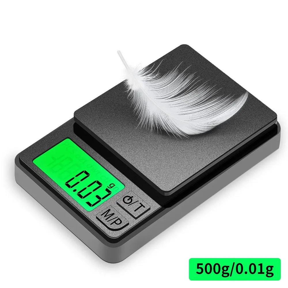 High Precision Portable Electronic Scale, Multi-Functional Postal Scale, Gram/ounce Conversion, Backlight LCD, Tare Function, No Battery Included
