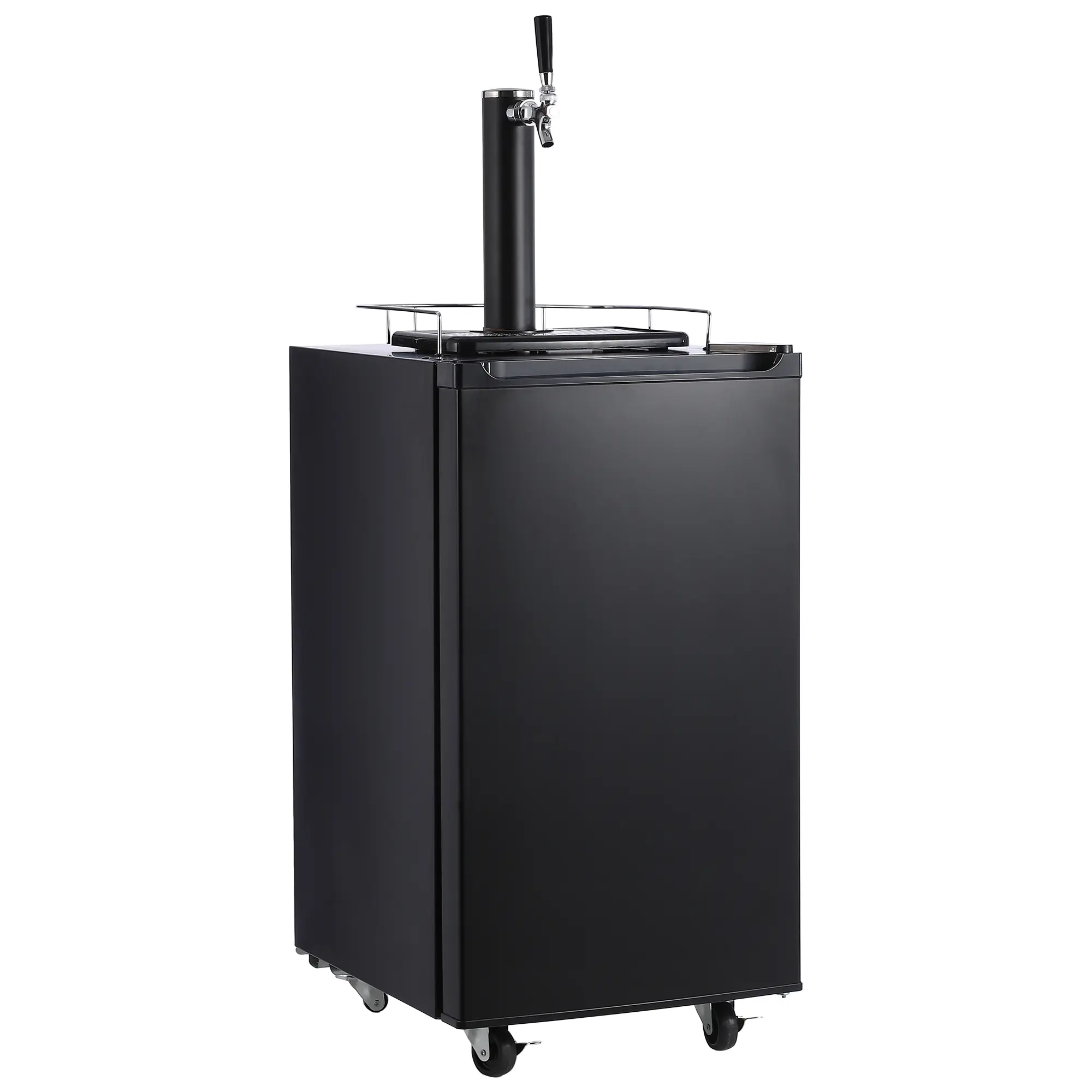 97L (3.4 Cu Ft) Single Tap Kegerator, Stainless Steel Draft Beer Dispenser, 32°F-50°F Temperature Control