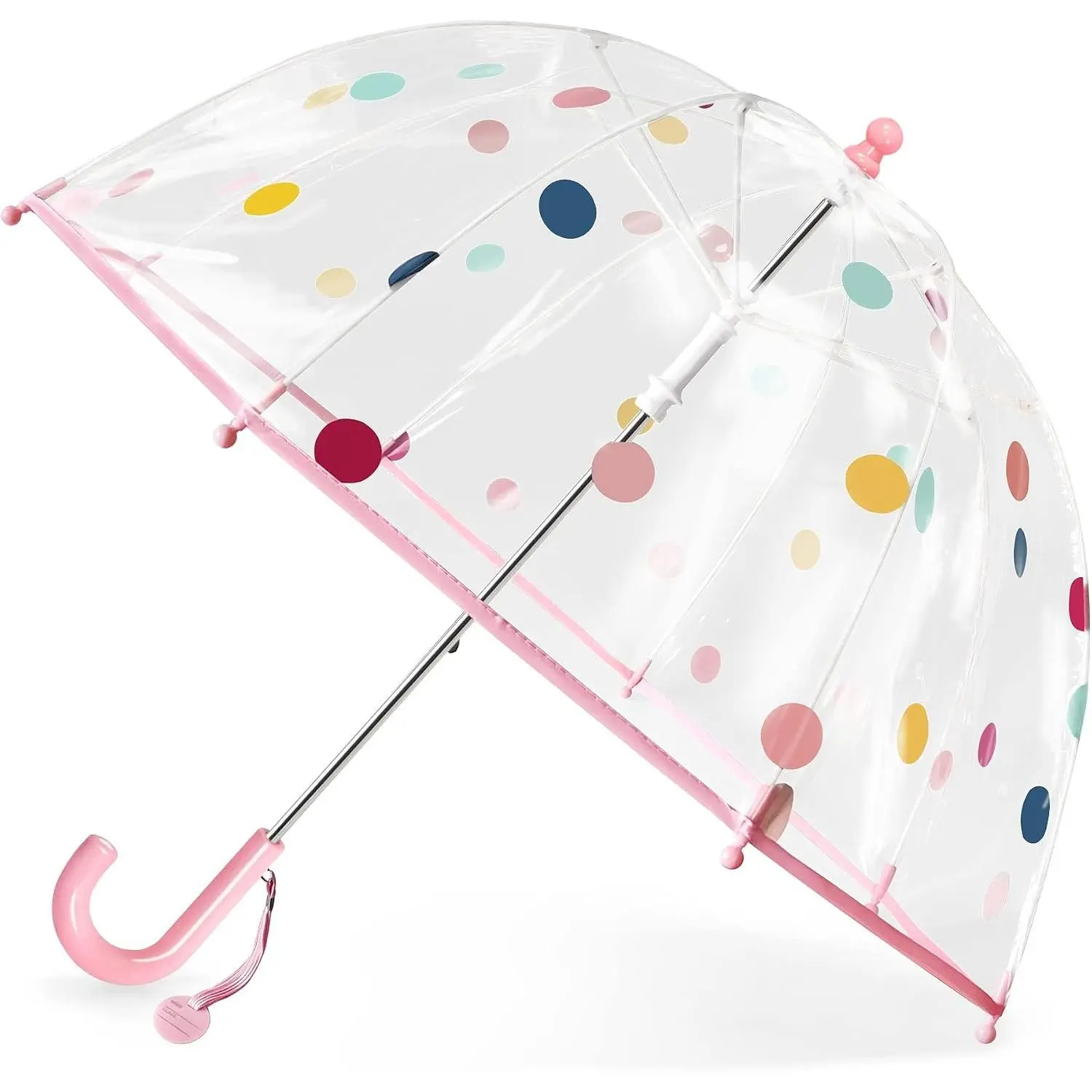 Kids Clear Dome Bubble Rain Umbrella - Windproof for Girls and BoysGift